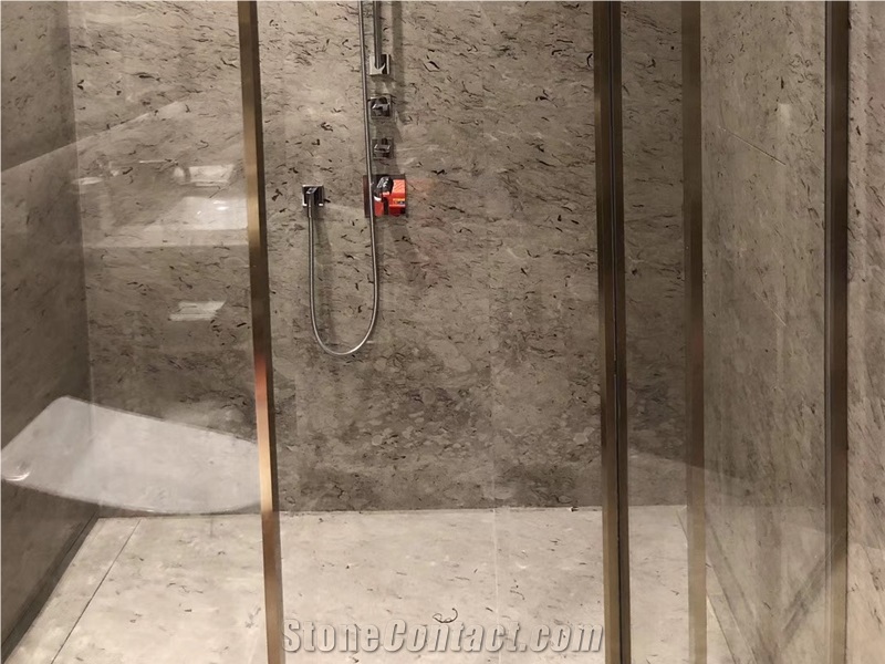 Italy Casual Grey Marble Slab for Wall Decoration