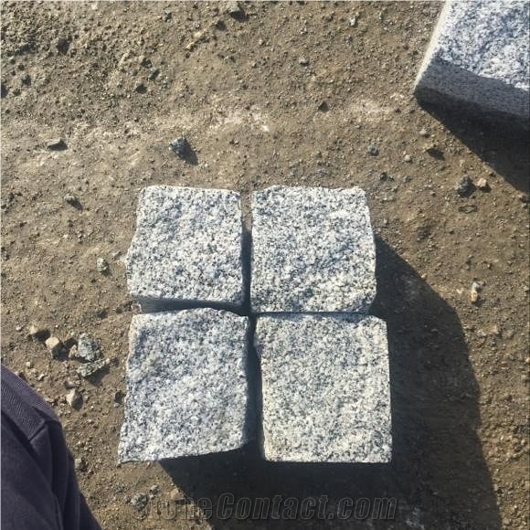 Grey Granite Cubestone Cobble Stone Paver
