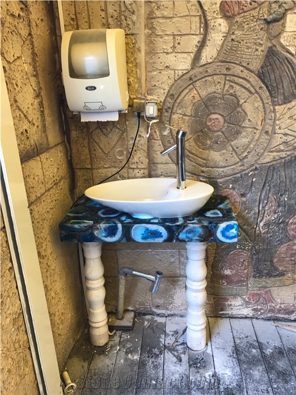Blue Agate Customize Bathroom Sinks