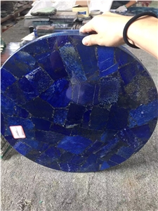 Blue Lapis Lazuli Slab Kitchen Tile