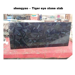 Custom Blue Tiger Eye Stone Slab