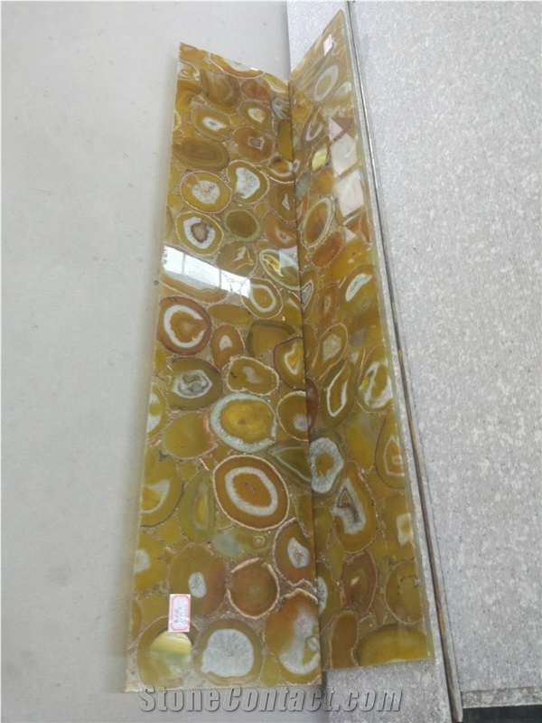 Gemstone Yellow Agate Yellow Onyx Wall Panels