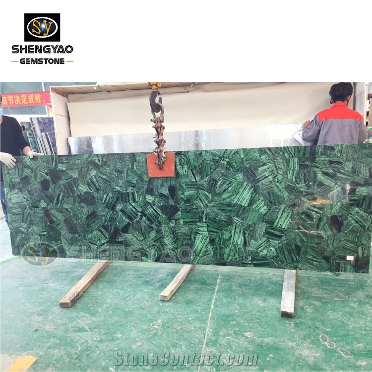 Green Emerald Gemstone Wall Decorative Panels