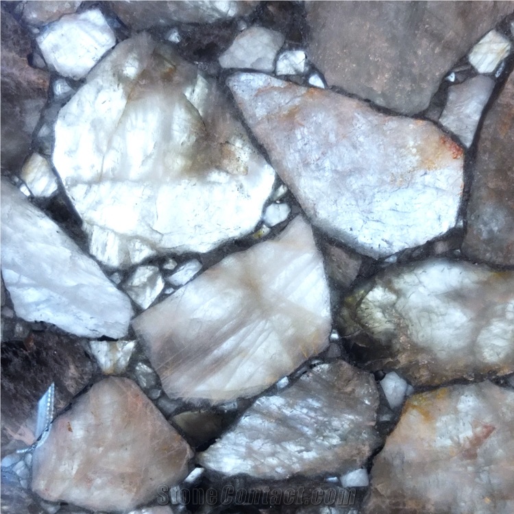 Grey Smoky Quartz Semiprecious Stone