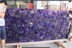 Hot Sell Agate Purple Marble Slab Tile