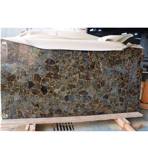 Labradorite Blue Granite Countertops Kitchen