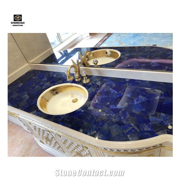 Lapis Luxury Semi Precious Vanity Countertop