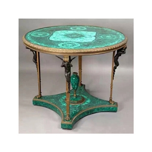 Malachite Table Green Gemstone Furniture