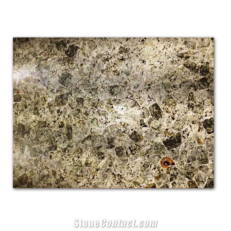 Natural Gemstone Labradorite Slab for Bar Decor
