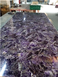 Natural Purple Onyx Amethyst Stone Slab