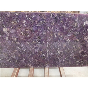 Purple Semi Precious Stone Amethyst Slab