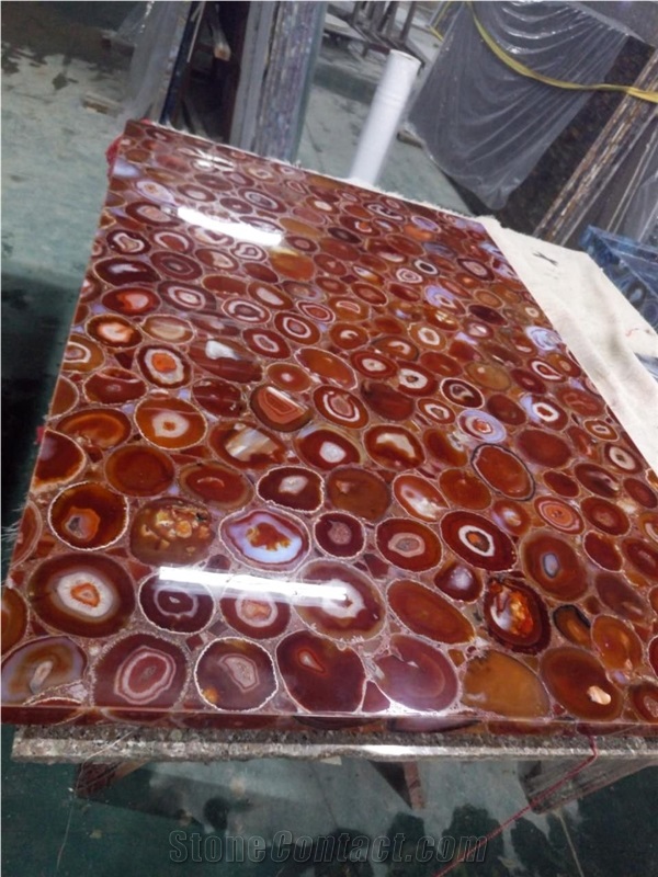 Red Agate Red Slab Wall Tiles