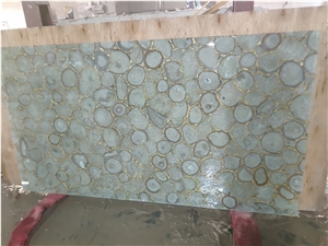 Semi Precious Stone White Agate Panels