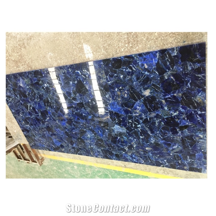 Sodalite Blue Jasper Gemstone Wall Tile