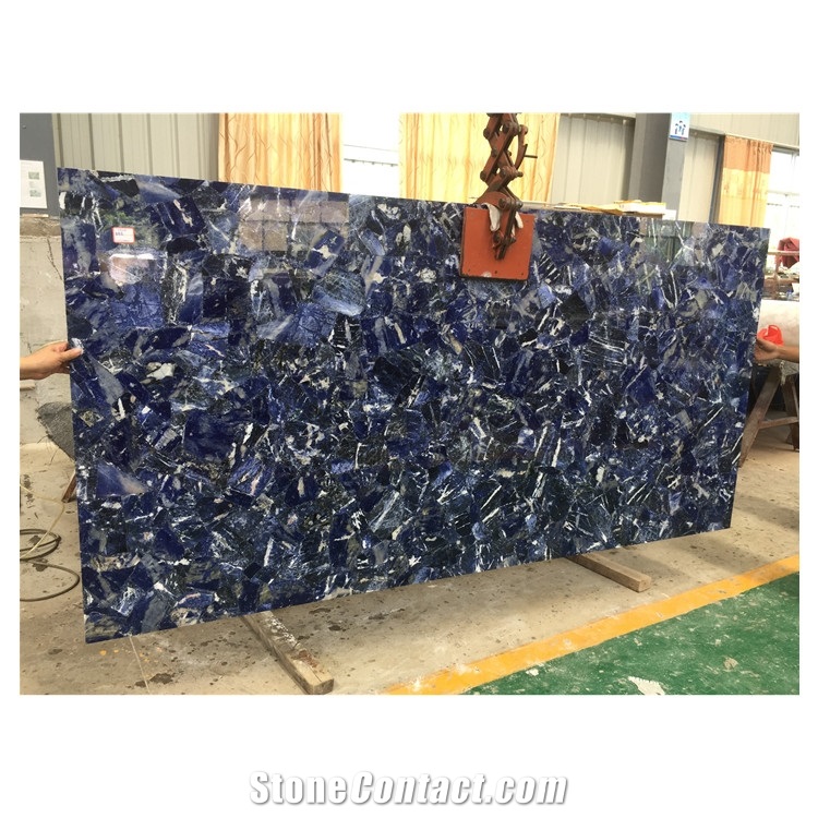 Sodalite Blue Jasper Natural Slabs Background Wall