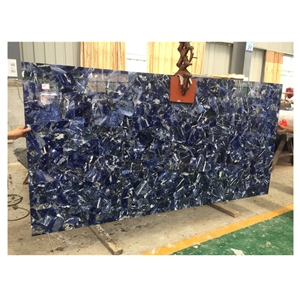 Sodalite Blue Jasper Natural Slabs Background Wall