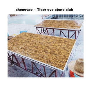 Tiger Eye Stone For Factory Price  Gemstone Slabs