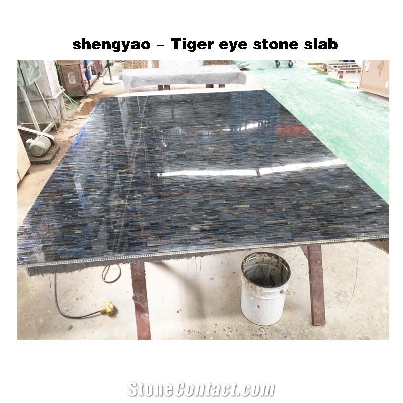 Wholesale Gem Tiger Eye Stone Big Slab