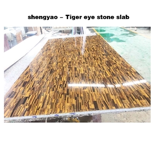 Yellow Tiger Eye Stone Semi Precious Stone Slab