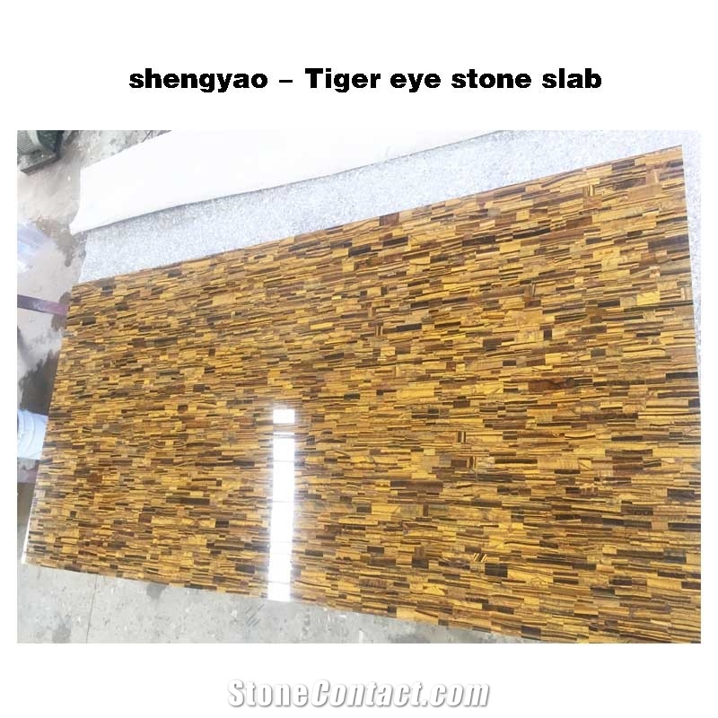 Yellow Tiger Eye Stone Semi Precious Stone Slab