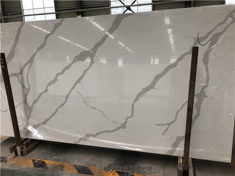Artificial Stone Calacatta White Quartz Countertop