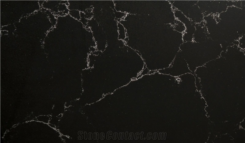 Black Calacatta Carrara Quartz Stone