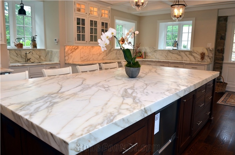 Fishbelly White Quartz Stone Kitchen Countertop from Malaysia ...