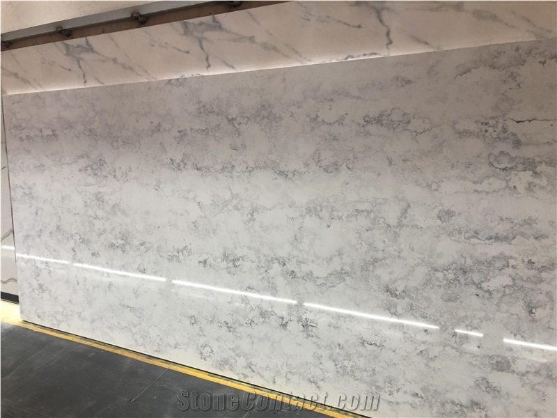Modern Pattern Calacatta/ Carrara Quartz Slabs