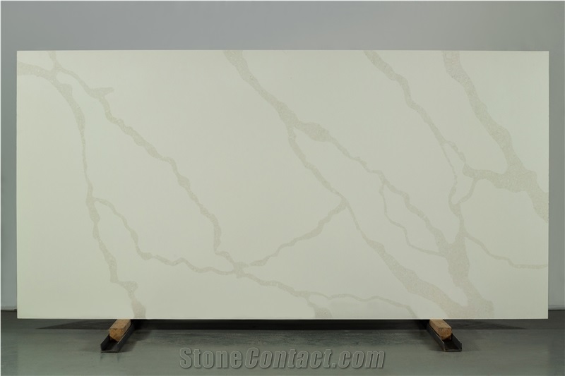 Superwhite Calacatta Quartz Big Countertop