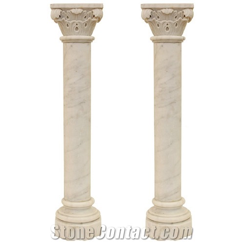 Marble Column Pillars for Garden Decoration