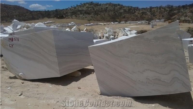 Bianco Canyon Marble Marble Blocks
