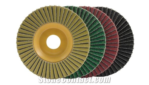 Fastline T Hybrid Flap Disc with Diamond and Silicon Carbide Flaps