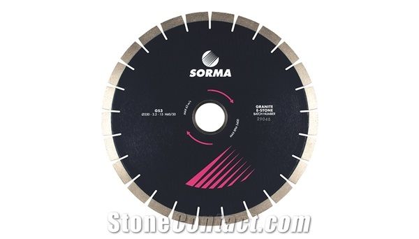 Gs3 Wet Saw Blade for Granite,Engineered Stones to Size on Bridge Saws