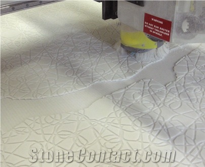 Solid Surface Artificial Stone Cnc Pattern Walls