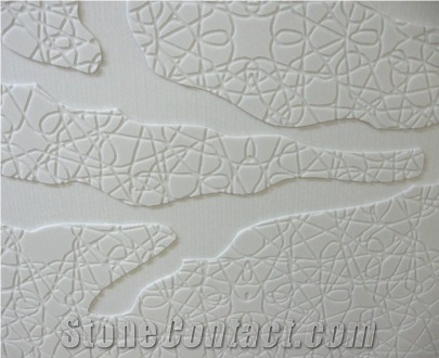 Solid Surface Artificial Stone Cnc Pattern Walls