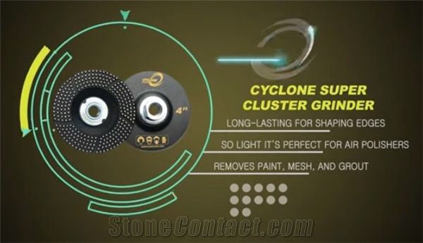 Cyclone Cluster Grinding Wheel