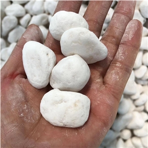 Factory Supply Garden Natural Tumbled White Pebble
