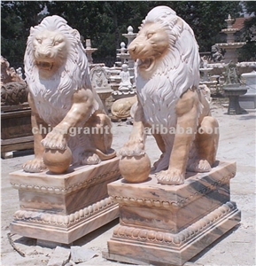 Granite Stone Lion Statue And Sculpture