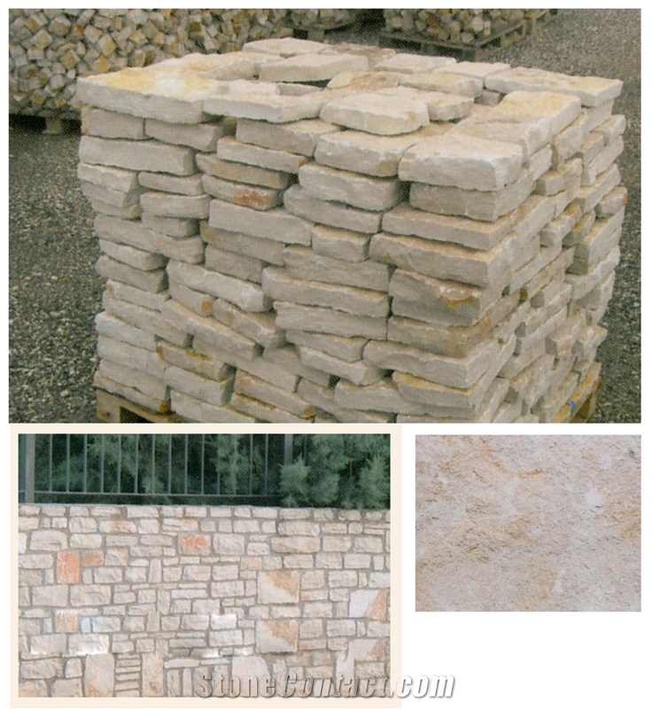 Apricena Paglierino Building Stone, Wall Stone