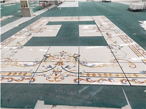 Marbel Carving Floor Covering Indoor Tile Project