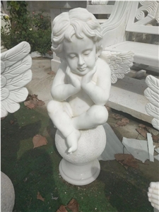 Hand Carved White Marble Cheek Statue
