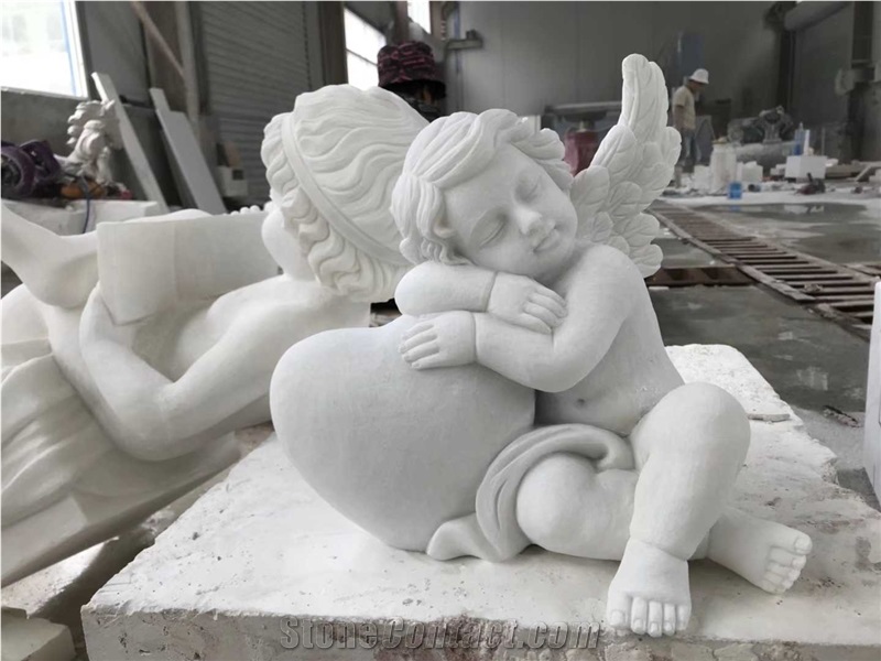 Manufactory Marble Stone Statue Of Baby