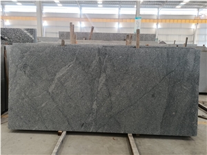 China Landscape Stone Leather Gray Granite Slab