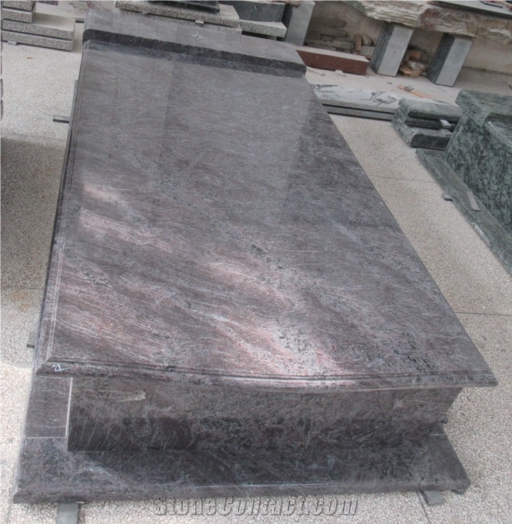 Bahama Blue Granite Tombstone Gravestone Monument