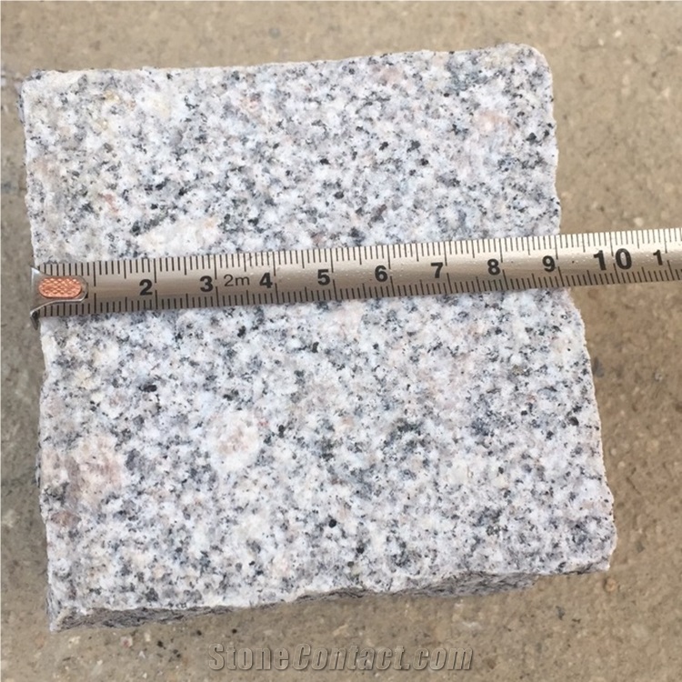 China Split Grey Granite Cobble Pavers