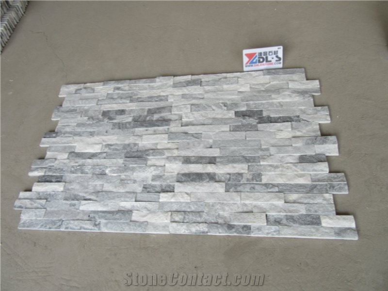 Cloudy Grey Z Shape Stone Veneer Cladding Panel
