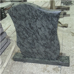 Romania Olive Green Granite Tombstone Headstones