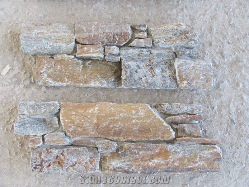 Rusty Quartzite Loose Ledge Stone Veneer Decor