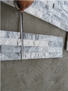 Straight Shape Brick Stacked Stone Wall Panel