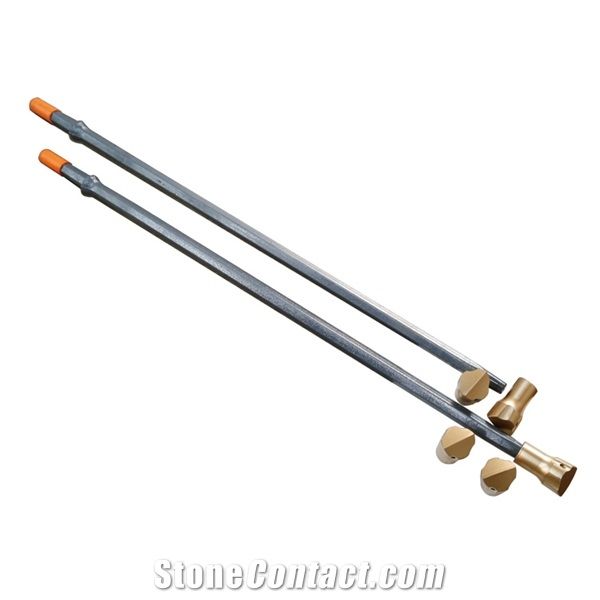 Hand Held Drilling Durable Tapered Drill Rod
